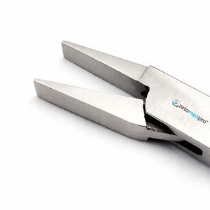 Pince à bec plat professionnelle de 130 mm pour bijoux, en acier inoxydable, mâchoires lisses - Product Image 2