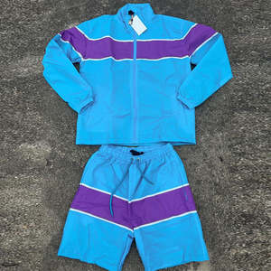 Solid Color Windbreaker Set Waterproof Windbreaker <b>Jacket</b> and shorts set Unisex streetwear Style high quality nylon set for <b>mens</b> - Product Image 6