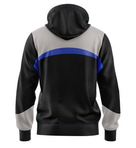 Wholesale <b>Men's</b> <b>Black</b> Long Sleeve Cotton <b>Hoodie</b> with OEM Custom Logo French Fabric <b>Plain</b> Dyed Fashionable <b>Black</b> Pullover - Product Image 2