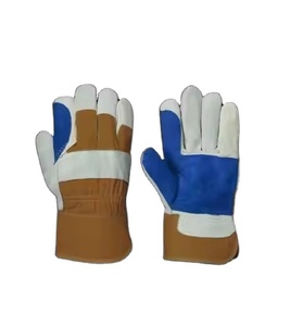 Guantes de Trabajo de Cuero Vacuno de Primera Calidad, con Palma Reforzada, Protección para Manos, Puño Reforzado con Goma, Certificación CE - Product Image 5