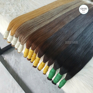 Extensions de cheveux humains en vrac droites naturelles de luxe Longueur personnalisée Cheveux bruts vietnamiens directement du fabricant - Product Image 4