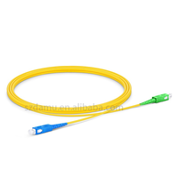 Kabel Jumper SC APC/SC UPC Mode tunggal, kabel Jumper kabel Patch serat optik Simplex G652D untuk FTTH