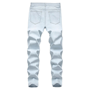 Durable <b>Material</b> Men <b>Denim</b> Pant Mid Waist Custom Logo/Colors Anti Wrinkle Breathable Premium Quality Wholesale - Product Image 2