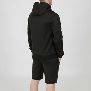 Chándal informal para hombre, jersey de manga corta con cuello redondo, conjunto de pantalones, ropa de calle, traje de algodón de dos piezas - Product Image 2