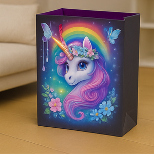 ถุงกระดาษหรูหราพร้อมด้ามจับบรรจุภัณฑ์ของขวัญสไตล์เนยส่วนบุคคลถุงช้อปปิ้งขายส่ง - Product Image 3