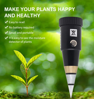 Testeur de sol à pointe conique 2-en-1 Testeur d'humidité du sol PH Humidité plante fleur outils de jardin Détecteur de sol