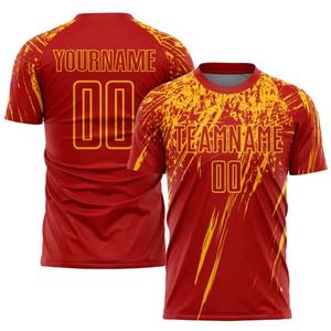 Camiseta de fútbol para hombre, camiseta de fútbol impresa en 3D personalizada con nombre de equipo y patrocinador, Conjunto de camiseta con número personalizado, estilo - Product Image 2