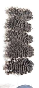 Paquets de cheveux indiens bouclés naturels avec cuticules alignées cheveux bruts du temple extensions de cheveux humains non traités à double tirage - Product Image 5