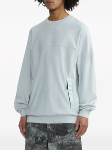 Sudadera de cuello simulado de alta calidad Sudadera de algodón orgánico de peso pesado Logotipo personalizado Sudadera de cuello redondo de gran tamaño en blanco - Product Image 3