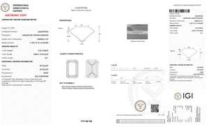 Calidad Premium Fancy Vivid Blue Color 5 quilates Corte Esmeralda VS Clarity Lab Grown Diamante suelto para anillo o collar solitario - Product Image 2