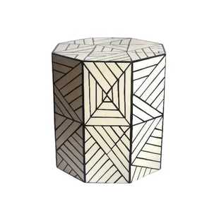 เก้าอี้ฝังกระดูกสไตล์อเมริกันดีไซน์ทันสมัยเป็นมิตรกับสิ่งแวดล้อมโต๊ะข้างแบบดั้งเดิมสำหรับห้องนั่งเล่นห้องนอน - Product Image 1