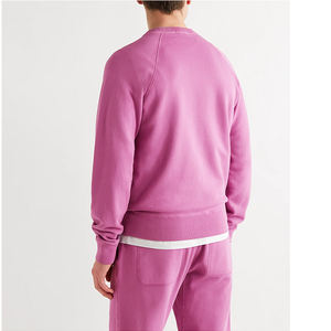 Sweat-shirt d'hiver pour homme, col rond, manches raglan, coupe classique, confortable, couleur unie, très vendu - Product Image 4