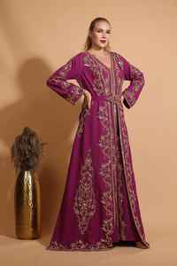 Nueva Abaya de Manga Larga de Modal para Mujer, Diseño Moderno para Adultos de Oriente Medio - Product Image 5