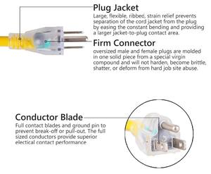 थोक 125v <span class=keywords><strong>13a</strong></span> नेमा 5-15 पी/5-15r पावर एक्सटेंशन कॉर्ड केबल - Product Image 4