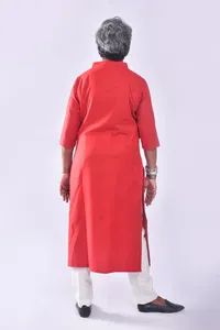 Dễ dàng pizy Crimson đỏ thường kurta bán buôn kurta thoải mái cho thời trang cho các nhà bán lẻ & nhà phân phối | đơn đặt hàng số lượng lớn có sẵn - Product Image 3