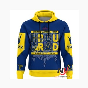 Top Vente Sorority Sigma Gamma Rho Chenille Patches Lettres Or Jaune Pull À Capuche Femmes Divine Neuf Emblème À Capuche - Product Image 1