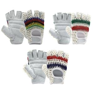 Guantes de Ciclismo de Invierno Unisex de Alta Calidad, Transpirables, de Medio Dedo, Hechos de Cuero y Poliéster, Sublimación Personalizada, Económicos - Product Image 3