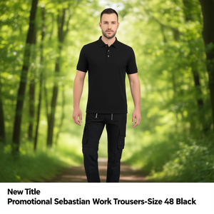 กางเกงทำงาน Sebastian รุ่นโปรโมชั่นใหม่ ไซส์ 48 สีดำ - Product Image 3
