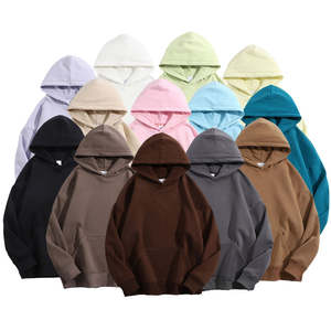 Sweats à capuche personnalisés 420 g/m² de qualité supérieure avec impression bouffante de poids lourd Fabricants de sweats à capuche personnalisés Sweat à capuche lourd surdimensionné pour hommes - Product Image 1