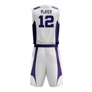 Uniforme de basket-ball avec logo personnalisé, tissu de contrôle d'humidité respirant de fournisseur oem odm pour les matchs d'entraînement et les événements - Product Image 5