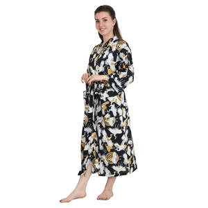 Boho Style Kimono Robe De Bain En Pure Coton Fleuri <b>Cardigan</b> La Mode Printemps & t Robe De Chambre Douce Pour La Maison - Product Image 5