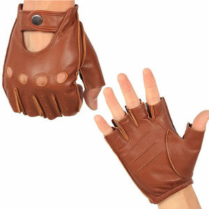 Gants chauds en cuir véritable pour hommes, gants de conduite/de qualité supérieure avec Logo personnalisé à vendre - Product Image 1
