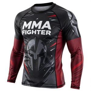 Servicio OEM Personalizado, Camiseta de Compresión para Artes Marciales Mixtas (MMA) con Mangas Largas, para Hombre, de la Mejor Calidad, para Entrenamiento - Product Image 4