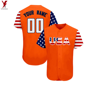 2024 nouveau maillot de baseball boutonné pour hommes Sublimation personnalisé à vendre - Product Image 2