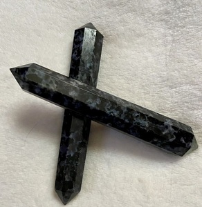 เสาโอเบลิสก์คริสตัลเคลือบเงาคุณภาพดาวบนโซฮาอาเกตธรรมชาติอินดิโก้กาบโบรคริสตัลเคลือบเงาสำหรับจักระทรงตัวและฮวงจุ้ย - Product Image 3