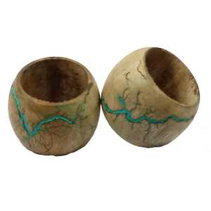 Top haute qualité à la mode sculpté bois serviette anneau Style créatif motif rond nouveau modèle pour la décoration intérieure utilisation de fête de mariage - Product Image 2