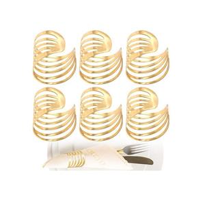 Nouveau Style tendance forme personnalisée ronds de serviette bonne qualité porte-serviettes colorés pour la décoration de Table de dîner de fête de mariage - Product Image 5