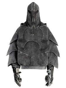 Sweat à capuche streetwear personnalisable pour homme - Design et logo personnalisés 100% coton écologique - Product Image 6