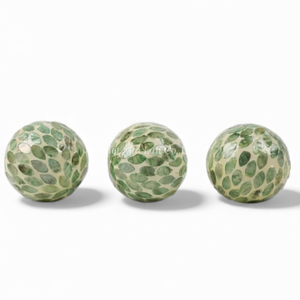 ลูกบอลอีสเตอร์ประดับมุกทำมือ ของตกแต่งหรูหราสำหรับตกแต่งโต๊ะในฤดูใบไม้ผลิ จากเวียดนาม - Product Image 2