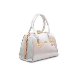 Sac à chaîne d'été décontracté pour filles P35843 motif alligator argent avec diamant perle rayure lettre décoration fermeture à rabat sac à main - Product Image 2