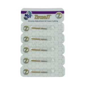 MDT Instrumentos quirúrgicos dentales Cilindro de extremo redondo Z141 FG ZirconIT ZRT Diamond Burs - Product Image 1