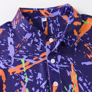 Polo de golf en tissu respirant et confortable, impression par sublimation de haute qualité, demi-manches, boutonné - Product Image 3