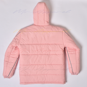Chaqueta de invierno de burbuja personalizada, elegante abrigo grueso de mezclilla con cierre de cremallera, ropa cómoda de Hip Hop para exteriores - Product Image 4