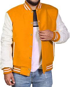 Vestes de baseball Letterman pour hommes de haute qualité col montant patchs en chenille vestes universitaires avec logos brodés - Product Image 6