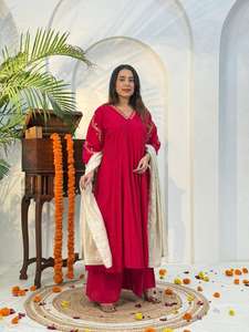 Kurti de Diseñador Romano Ghera con Dupatta, Conjunto Étnico para Fiestas, Bodas y Celebraciones - Product Image 6