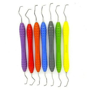 Dental Hand Scaling <b>Tools</b> Dental Gracey Curettes <b>Silicone</b> Handle Periodontal Gracey Curettes Periodontal Gracey Curettes Set - Product Image 1