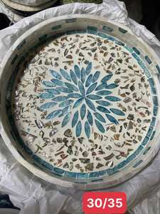 Bandeja de Ratán con Incrustaciones de Nácar, Diseño de Ratán y Conchas para Servir en Restaurantes, Vietnam, por 99 Gold Data - Sra. Violet - Product Image 4