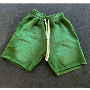 Custom Logo Eco-Friendly Solid 100% Cotton Heavy Weight Fleece Baggy Blank <b>Sweat</b> <b>Shorts</b> Plus Size <b>Men's</b> Joggers - Product Image 4