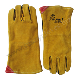 Manos Pequeñas Piel de Oveja Molienda Láser Tig Guantes de Soldadura Argón Soldador Guantes Protectores de Cuero 41cm para Soldadura y Trabajo Pesado - Product Image 4