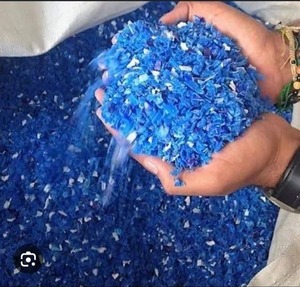 Daur ulang HDPE biru Drum Scrap Baled/pertama diasah HDPE biru Drum Grinding Scrap / HDPE biru Drum serpihan pemasok
