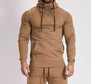 Chándal personalizado para hombre, traje de chándal de compresión con capucha - Product Image 1