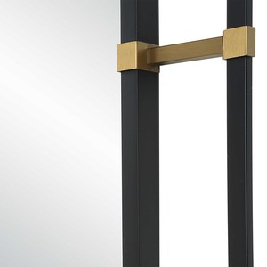 Stainless steel matte <b>black</b> rectangular wall <b>mirror</b> hotel apartment living room bedroom hallway wall decoration dressing <b>mirror</b> - Product Image 2