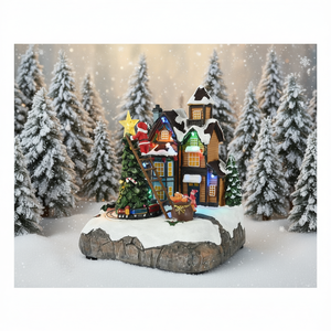 Kaemingk 487829 Paysage avec lumières mouvantes et musique (19x16x22cm) Décorations de Noël - Product Image 3