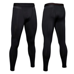 Los más vendidos de los hombres de Spandex Nylon Scrunch Butt Gym Leggings de secado rápido Medias de yoga con efecto de levantamiento de glúteos y logotipo en la cintura - Product Image 3
