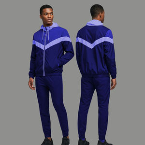 Conjunto de chándal cortavientos con logotipo personalizado, traje de moda, ropa de calle, ropa deportiva unisex para correr, dos piezas - Product Image 3