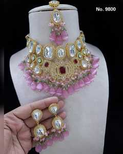 สร้อยคอเครื่องประดับอินเดียชุดเครื่องประดับ kundan jaypuri ของแท้ยอดเยี่ยม - Product Image 1